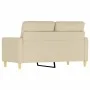 2-Sitzer-Sofa aus cremefarbenem Stoff, 120 cm von , Sofas - Ref: Foro24-359229, Preis: 220,63 €, Rabatt: %