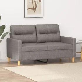 2-seater sofa in taupe gray fabric 120 cm by , Sofas - Ref: Foro24-359234, Price: 230,26 €, Discount: %