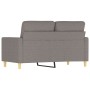 Sofá de 2 plazas de tela gris taupé 120 cm de , Sofás - Ref: Foro24-359234, Precio: 202,26 €, Descuento: %