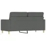2-Sitzer-Sofa aus dunkelgrauem Stoff, 140 cm von , Sofas - Ref: Foro24-359236, Preis: 207,18 €, Rabatt: %