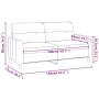 2-Sitzer-Sofa aus dunkelgrauem Stoff, 140 cm von , Sofas - Ref: Foro24-359236, Preis: 210,27 €, Rabatt: %