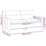 2-Sitzer-Sofa aus dunkelgrauem Stoff, 140 cm von , Sofas - Ref: Foro24-359236, Preis: 207,18 €, Rabatt: %