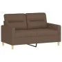 Sofa set with cushions 3 pieces brown fabric by , Sofas - Ref: Foro24-3201539, Price: 578,49 €, Discount: %