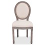 Esszimmerstühle, 4 Einheiten, cremefarbener Stoff von vidaXL, Essstühle - Ref: Foro24-244088, Preis: 479,06 €, Rabatt: %