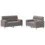 Sofa set with cushions 2 pieces taupe gray fabric by , Sofas - Ref: Foro24-3201591, Price: 440,15 €, Discount: %