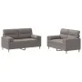 Sofa set with cushions 2 pieces taupe gray fabric by , Sofas - Ref: Foro24-3201591, Price: 463,30 €, Discount: %
