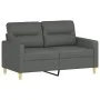 Sofa set with cushions 2 pieces dark gray fabric by , Sofas - Ref: Foro24-3201601, Price: 469,15 €, Discount: %