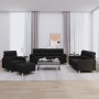 Juego de sofás con cojines 4 piezas tela negro de , Sofás - Ref: Foro24-3201564, Precio: 691,73 €, Descuento: %