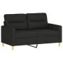Sofa set with cushions 4 pieces black fabric by , Sofas - Ref: Foro24-3201564, Price: 669,80 €, Discount: %