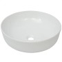 Runde Spüle aus weißer Keramik 41,5x13,5 cm von vidaXL, Sinkt - Ref: Foro24-142337, Preis: 63,89 €, Rabatt: %