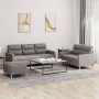 Sofagarnitur mit Kissen, 3-teilig, taupegrauer Stoff von , Sofas - Ref: Foro24-3201615, Preis: 491,14 €, Rabatt: %