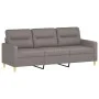 Sofa set with cushions 3 pieces taupe gray fabric by , Sofas - Ref: Foro24-3201615, Price: 510,62 €, Discount: %