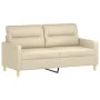 Sofa set with cushions 2 pieces cream fabric by , Sofas - Ref: Foro24-3201570, Price: 414,22 €, Discount: %