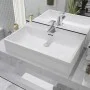 Ceramic washbasin with tap hole 60.5x42.5x14.5 cm white by vidaXL, Sinks - Ref: Foro24-142347, Price: 130,41 €, Discount: %