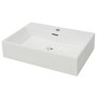 Keramikwaschbecken mit Hahnloch 60,5x42,5x14,5 cm weiß von vidaXL, Sinkt - Ref: Foro24-142347, Preis: 130,11 €, Rabatt: %