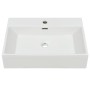 Keramikwaschbecken mit Hahnloch 60,5x42,5x14,5 cm weiß von vidaXL, Sinkt - Ref: Foro24-142347, Preis: 130,11 €, Rabatt: %