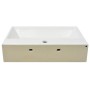Keramikwaschbecken mit Hahnloch 60,5x42,5x14,5 cm weiß von vidaXL, Sinkt - Ref: Foro24-142347, Preis: 130,11 €, Rabatt: %