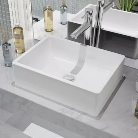White ceramic sink 41x30x12 cm by vidaXL, Sinks - Ref: Foro24-142339, Price: 61,49 €, Discount: %