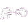 Sofagarnitur mit Kissen 3-teilig aus hellgrauem Stoff von , Sofas - Ref: Foro24-3201608, Preis: 505,18 €, Rabatt: %