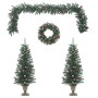 Set de decoración navideña para puerta 4 piezas PVC de , Arboles de navidad - Ref: Foro24-357769, Precio: 112,99 €, Descuento: %