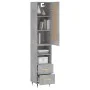 Aparador de madera contrachapada gris hormigón 34,5x34x180 cm de , Aparadores - Ref: Foro24-3200245, Precio: 100,30 €, Descue...