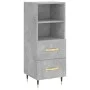 Aparador de madera contrachapada gris hormigón 34,5x34x180 cm de , Aparadores - Ref: Foro24-3200245, Precio: 100,30 €, Descue...