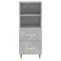 Aparador de madera contrachapada gris hormigón 34,5x34x180 cm de , Aparadores - Ref: Foro24-3200245, Precio: 100,30 €, Descue...