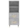 Betongraues Sperrholz-Sideboard 34,5 x 34 x 180 cm von , Sideboards - Ref: Foro24-3200245, Preis: 101,42 €, Rabatt: %