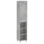Aparador de madera contrachapada gris hormigón 34,5x34x180 cm de , Aparadores - Ref: Foro24-3200309, Precio: 83,41 €, Descuen...