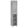 Betongraues Sperrholz-Sideboard 34,5 x 34 x 180 cm von , Sideboards - Ref: Foro24-3200309, Preis: 84,43 €, Rabatt: %