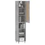 Aparador de madera contrachapada gris hormigón 34,5x34x180 cm de , Aparadores - Ref: Foro24-3200309, Precio: 83,41 €, Descuen...