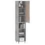 Betongraues Sperrholz-Sideboard 34,5 x 34 x 180 cm von , Sideboards - Ref: Foro24-3200309, Preis: 84,43 €, Rabatt: %