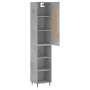 Concrete gray plywood sideboard 34.5x34x180 cm by , Sideboards - Ref: Foro24-3200309, Price: 84,35 €, Discount: %