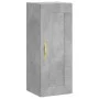 Aparador de madera contrachapada gris hormigón 34,5x34x180 cm de , Aparadores - Ref: Foro24-3200309, Precio: 83,41 €, Descuen...