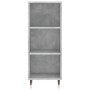 Betongraues Sperrholz-Sideboard 34,5 x 34 x 180 cm von , Sideboards - Ref: Foro24-3200309, Preis: 84,43 €, Rabatt: %