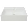 Weißes Keramikwaschbecken mit Hahnloch 51,5x38,5x15 cm von vidaXL, Sinkt - Ref: Foro24-142346, Preis: 109,21 €, Rabatt: %