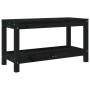 Gartenbank aus massivem schwarzem Kiefernholz, 82,5 x 35 x 45 cm von , Gartenbänke - Ref: Foro24-832379, Preis: 69,62 €, Raba...