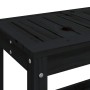 Gartenbank aus massivem schwarzem Kiefernholz, 82,5 x 35 x 45 cm von , Gartenbänke - Ref: Foro24-832379, Preis: 69,62 €, Raba...