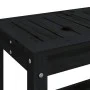 Gartenbank aus massivem schwarzem Kiefernholz, 82,5 x 35 x 45 cm von , Gartenbänke - Ref: Foro24-832379, Preis: 66,72 €, Raba...