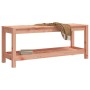 Banco de jardín de madera maciza de abeto Douglas 108x35x45 cm