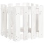 Fence design planter solid white pine wood 40x40x40 cm by , Pots and planters - Ref: Foro24-832448, Price: 25,00 €, Discount: %
