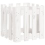 Fence design planter solid white pine wood 40x40x40 cm by , Pots and planters - Ref: Foro24-832448, Price: 25,00 €, Discount: %
