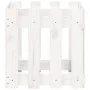 Fence design planter solid white pine wood 40x40x40 cm by , Pots and planters - Ref: Foro24-832448, Price: 25,00 €, Discount: %
