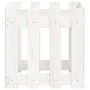 Fence design planter solid white pine wood 40x40x40 cm by , Pots and planters - Ref: Foro24-832448, Price: 25,00 €, Discount: %
