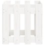 Jardinera diseño de valla madera maciza pino blanca 40x40x40 cm de , Maceteros y jardineras - Ref: Foro24-832448, Precio: 25,...