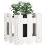 Pflanzzaun-Design aus massivem weißem Kiefernholz, 30 x 30 x 30 cm von , Töpfe und Pflanzgefäße - Ref: Foro24-832443, Preis: ...
