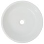 Round white ceramic washbasin 42x12 cm by vidaXL, Sinks - Ref: Foro24-142341, Price: 68,78 €, Discount: %