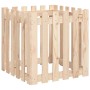 Pflanzgefäß mit Zaundesign aus massivem Kiefernholz 60x60x60 cm von , Töpfe und Pflanzgefäße - Ref: Foro24-832457, Preis: 33,...
