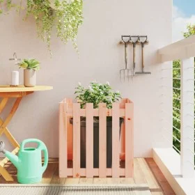 Planter with Douglas solid wood fence design 60x60x60 cm by , Pots and planters - Ref: Foro24-832460, Price: 34,91 €, Discoun...