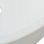 Round white ceramic washbasin 42x12 cm by vidaXL, Sinks - Ref: Foro24-142341, Price: 68,78 €, Discount: %